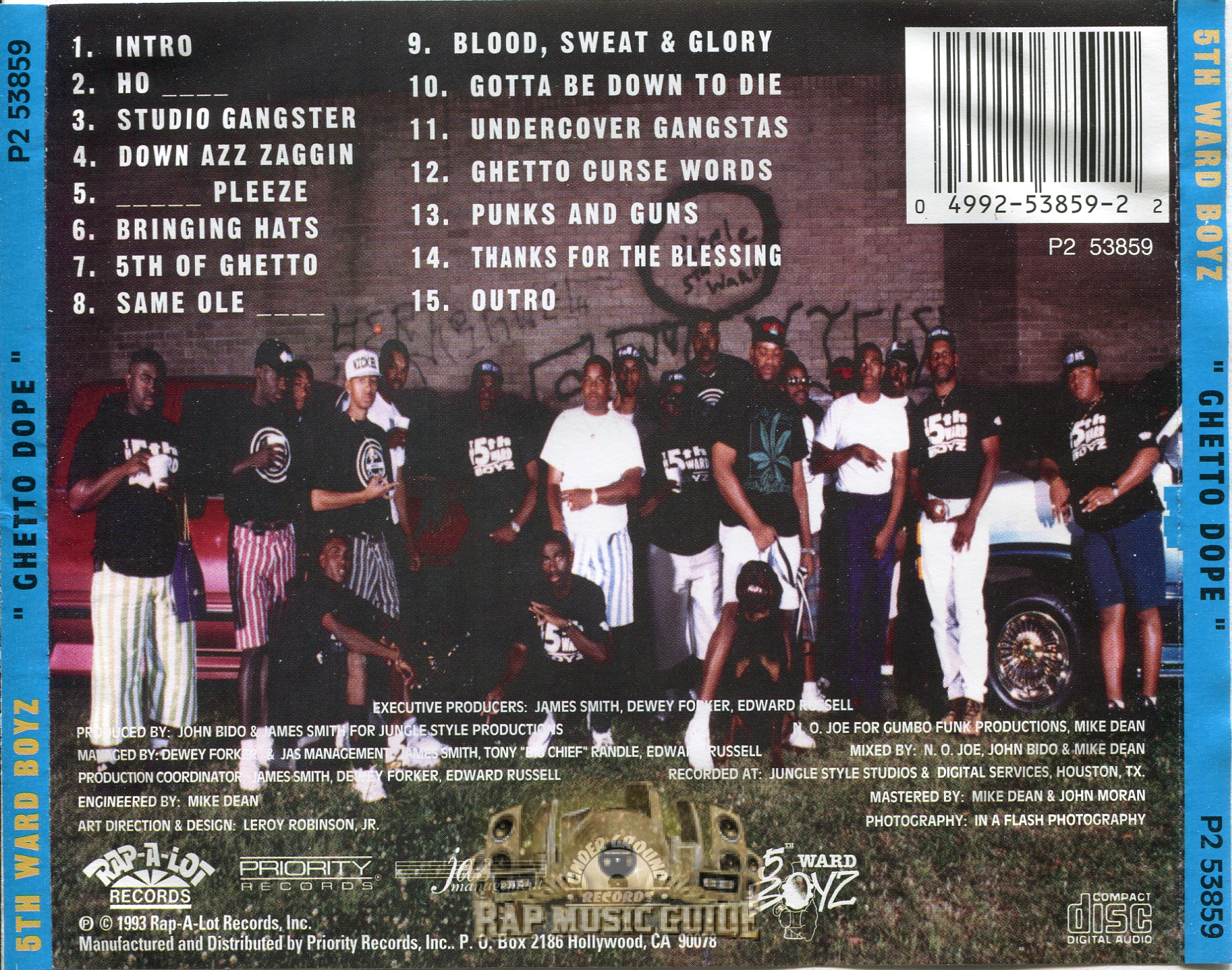 5th Ward Boyz - Ghetto Dope: CD | Rap Music Guide